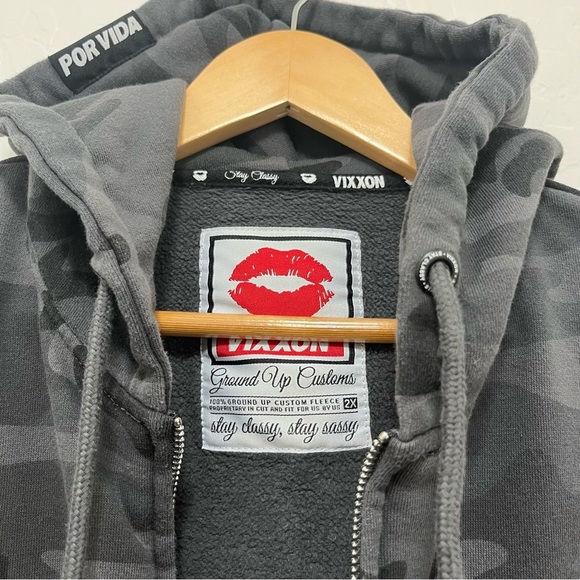 Vixxon by Dixxon Flannel Co. Women’s Camo Full Zip Jacket Hoodie Size 2X - Picture 9 of 9